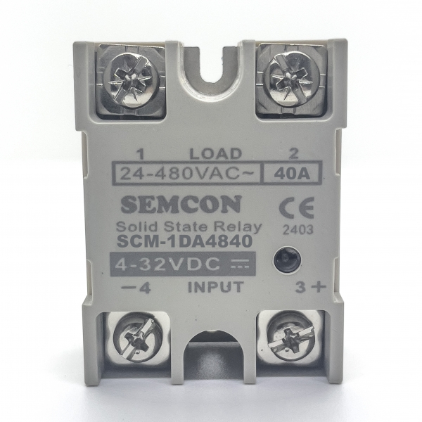 SCM-1DA4840 - SCM-1DA4840 SSR 1 Pha 40A | Output: 24-280Vac, Input: 3-32Vdc - 2